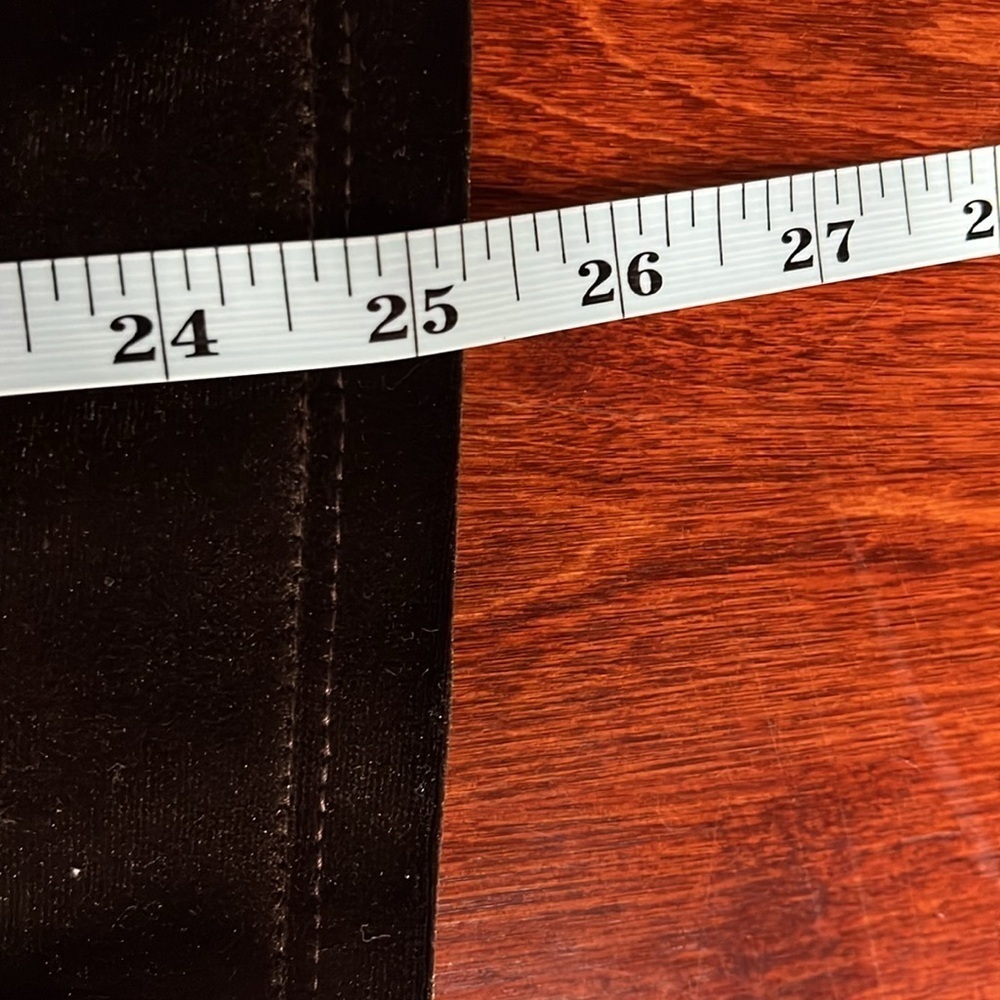 Dialogue QVC Style Womens Pant Set S Dark Brown Pullover Top Pull-Up Pant Velour - Picture 13 of 14